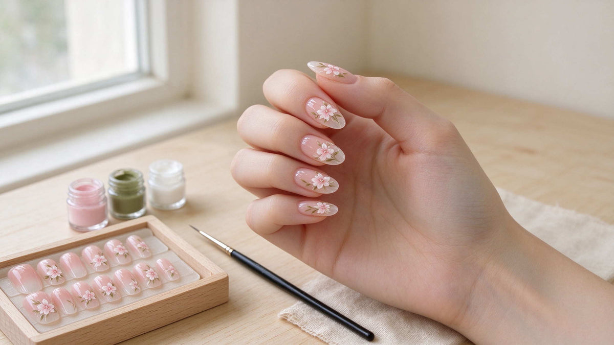 What Are Hand-Painted Press-On Nails?