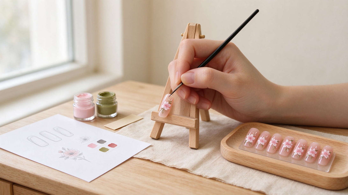 From Design Brief to Sample: Custom Hand-Painted Press-On Nail Workflow